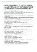 BIOL 1902 COMPLETE LATEST TEST 1 BASED ACTUAL SET WITH QUESTIONS AND CORRECT&sol;VERIFIED ANSWERS