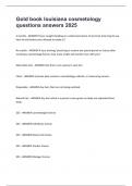 Gold book louisiana cosmetology questions answers 2025