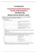 Test Bank For Contemporary Nursing Issues&comma; Trends&comma; & Management 9th Edition By Barbara Cherry&comma; Susan R&period; Jacob