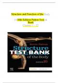 TEST BANK for Structure and Function of the Body 16th Edition &lpar;Patton&comma;2020&rpar; &comma;Chapter 1-22&vert;&vert;All Chapters