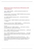 NPTE Practice Exam 2 Final Frontier 385 Questions with Verified Answers&comma;100&percnt; CORRECT