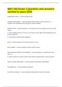 MAT 242 Exam 1 Question and answers verified to pass 2025