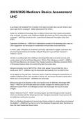 2025&sol;2026 Medicare Basics Assessment UHC Latest &lpar;2026&sol;2027&rpar; Verified Answers by Experts