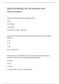 Skills USA Welding Test &vert;85 Questions with Correct Answers