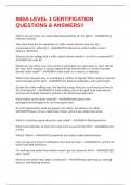 IMSA LEVEL 1 CERTIFICATION QUESTIONS & ANSWERS&excl;&excl;