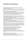UHC Ethics and Compliance NEWEST 2025&sol;2026 ACTUAL EXAM COMPLETE QUESTIONS AND CORRECT DETAILED ANSWERS &lpar;VERIFIED ANSWERS&rpar; &vert;ALREADY GRADED A&plus;&vert;&vert;BRAND NEW&excl;&excl;