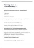 Petrology Exam 1 Questions Grade A&plus;