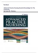  Test Bank For Advanced Practice Nursing Essential Knowledge for the Profession 5th Edition by Denisco&comma; Chapters 1 - 30 &vert;&vert; Latest Complete Guide A&plus;