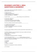 ROADWAY LIGHTING 1&colon; IMSA QUESTIONS & ANSWERS&excl;&excl;