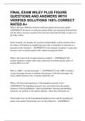 FINAL EXAM WILEY PLUS FIGURE QUESTIONS AND ANSWERS WITH VERIFIED SOLUTIONS 100&percnt; CORRECT RATED A&plus;
