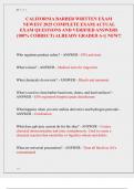 CALIFORNIA BARBER WRITTEN EXAM  NEWEST 2025 COMPLETE EXAM&vert; ACTUAL  EXAM QUESTIONS AND VERIFIED ANSWERS  &lpar;100&percnt; CORRECT&rpar; ALREADY GRADED A&plus;&vert;&vert; NEW&excl;&excl;
