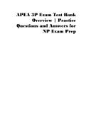 APEA 3P Exam Test Bank Overview &vert; Practice Questions and Answers for NP Exam Prep
