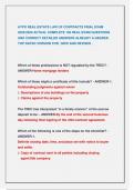 AYPO REAL ESTATE LAW OF CONTRACTS FINAL EXAM  2025&sol;2026 ACTUAL COMPLETE 100 REAL EXAM QUESTIONS  AND CORRECT DETAILED ANSWERS ALREADY A GRADED  TOP RATED VERSION FOR &vert; NEW AND REVISED &period;