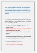 CNOR ACTUAL EXAM&comma;PRACTICE EXAM AND STUDY GUIDE  ALL IN ONE SET &sol;ACTUAL COMPLETE ALL REAL EXAM  QUESTIONS AND CORRECT DETAILED ANSWERS ALREADY  A GRADED WITH EXPERT FEEDBACK &vert; 2025&sol;2026 NEW AND  REVISED &period;