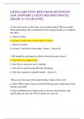 LIFEGUARD TEST&colon; RED CROSS QUESTIONS AND ANSWERS LATEST 2025-2026 UPDATE&vert; GRADE A&plus; GUARANTEE