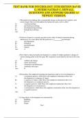 TEST BANK FOR PSYCHOLOGY 13TH EDITION DAVID G&period; MYERS NATHAN C&period; DEWALL QUESTIONS AND ANSWERS GRADED A&plus; NEWEST VERSION&period;