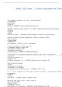 MMSC 360 Exam 1 - Clicker Questions And Correct Answers