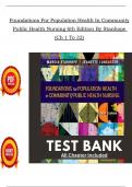 Test Bank For Foundations For Population Health In Community Public Health Nursing 6th Edition By Stanhope &lpar;Ch 1 To 32&rpar; In PDF
