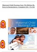 Test Bank For Maternal Child Nursing Care 7th Edition By Perry & Hockenberry&comma; Complete &lpar;Ch 1 To 50&rpar; In PDF