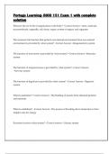 Portage Learning- BIOD 151 Exam 1 with complete solution 2025
