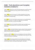 D483 - Tools Questions and Complete Solutions Graded A&plus;