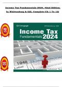 Test Bank For Income Tax Fundamentals 2024&comma; 42nd Edition by Whittenburg & Gill&comma; Complete &lpar;Ch 1 To 12&rpar; In PDF