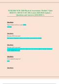 NUR2180&sol; NUR 2180 Physical Assessment&colon; Module 7 Quiz HEENT &vert; 100 OUT OF 100 &vert; Latest 2025&sol;2026 Update &vert; Questions and Answers &vert;GRADED A