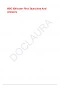 HSC 300 exam Final Questions And Answers