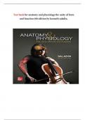 Test bank for anatomy and physiology the unity of form and function 9th edition by kenneth saladin&period;