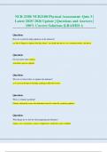 NUR 2180&sol; NUR2180 Physical Assessment&colon; Quiz 3 &vert; Latest 2025&sol; 2026 Update &vert; Questions and Answers &vert; 100&percnt; Correct Solutions &vert;GRADED A