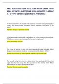 MED SURG HESI 2024 MED SURG EXAM Questions with Correct Answers&comma; ALREADY GRADED A&plus; &vert; 100&percnt; satisfaction guarantee with complete solutions&comma; &lpar;Latest update&rpar; 2025&sol;2026