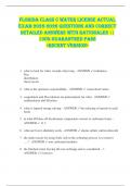 Florida Class C Water License ACTUAL  EXAM 2025-2026 QUESTIONS AND CORRECT  DETAILED ANSWERS WITH RATIONALES &vert;&vert;  100&percnt; GUARANTEED PASS  <RECENT VERSION> 