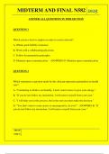  MIDTERM AND FINAL N582 QUESTIONS AND ANSWERS 2025