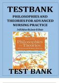 TEST BANK - Philosophies and Theories for Advanced Nursing Practice 4th Edition by Butts & Rich&comma; All 26 Chapters Covered&comma; Verified Latest Edition
