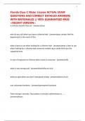 Florida Class C Water License ACTUAL EXAM QUESTIONS AND CORRECT DETAILED ANSWERS WITH RATIONALES &vert;&vert; 100&percnt; GUARANTEED PASS <RECENT VERSION>