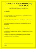  PAEA EOC & SUMMATIVE PRACTICE QUESTIONS AND ANSWERS 2025