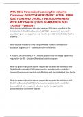 WGU D662 Personalized Learning for Inclusive Classrooms OBJECTIVE ASSESSMENT ACTUAL EXAM QUESTIONS AND CORRECT DETAILED ANSWERS WITH RATIONALES &vert;&vert; 100&percnt; GUARANTEED PASS <RECENT VERSION>