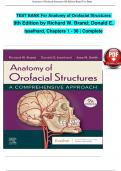 TEST BANK For Anatomy of Orofacial Structures&comma; 9th Edition 2024 by Richard W&period; Brand&comma; Verified Chapters 1 - 36&comma; Complete