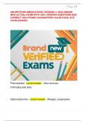 AIR METHODS MEDICATIONS &lpar;VERSION 1&rpar; 2025&vert; BRAND  NEW ACTUAL EXAM WITH 100&percnt; VERIFIED QUESTIONS AND  CORRECT SOLUTIONS&vert; GUARANTEED VALUE PACK&vert; ACE  YOUR GRADES&period; 