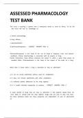 ASSESSED PHARMACOLOGY TEST BANK