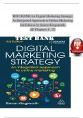 TEST BANK for Digital Marketing Strategy&colon; An Integrated Approach to Online Marketing 3rd Edition by Simon Kingsnorth&period; All Chapters 1-22&period; &lpar;Complete Download&rpar;&period;