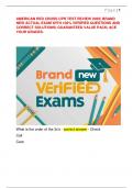 AMERICAN RED CROSS CPR TEST REVIEW 2025&vert; BRAND  NEW ACTUAL EXAM WITH 100&percnt; VERIFIED QUESTIONS AND  CORRECT SOLUTIONS&vert; GUARANTEED VALUE PACK&vert; ACE  YOUR GRADES&period;