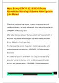 Heat Pump ESCO 2025&sol;2026 Exam  Questions Marking Scheme New Update  &vert; A&plus; Rated 