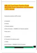 HIM 410 Final Exam Practice Exam  2025&sol;2026 Exam Questions and Answers  &vert; 100&percnt; Solved