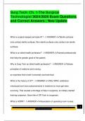 Surg Tech&colon; Ch&period; 1-The Surgical  Technologist 2024&sol;2025 Exam Questions  and Correct Answers &vert; New Update