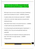 SURG1630 Midterm 2024&sol;2025 Exam  Questions and Answers &vert; 100&percnt; Pass