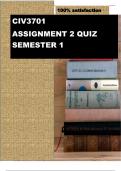 CIV3701 ASSIGNMENT 2 QUIZ &lpar;COMPLETE SOLUTIONS&rpar; SEMESTER 1 &lpar;713145&rpar;&comma; 21 APRIL 2025&period;&period;