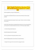 TEAS 7 English Practice 100&percnt; Verified Solutions &vert; 2025