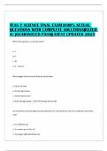 TEAS 7 SCIENCE FINAL EXAM &vert;100&percnt; ACTUAL QUESTIONS WITH COMPLETE SOLUTIONS&vert;RATED A&plus; &vert;GUARANTEED PASS&vert;LATEST UPDATED 2025