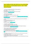 Early Childhood CDA Help CDA Exam Prep 2025&sol;2026 Exam Questions and Detailed Answers &vert; Get it 100&percnt; Correct Answers